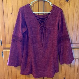 Adorable cross-back tie tunic